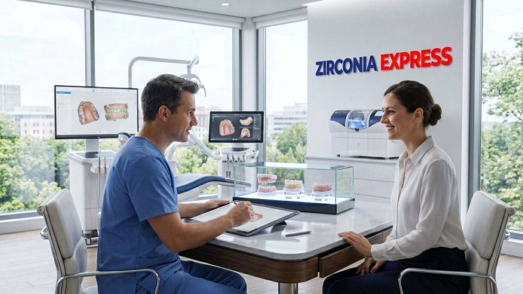 Layered zirconia dental restorations