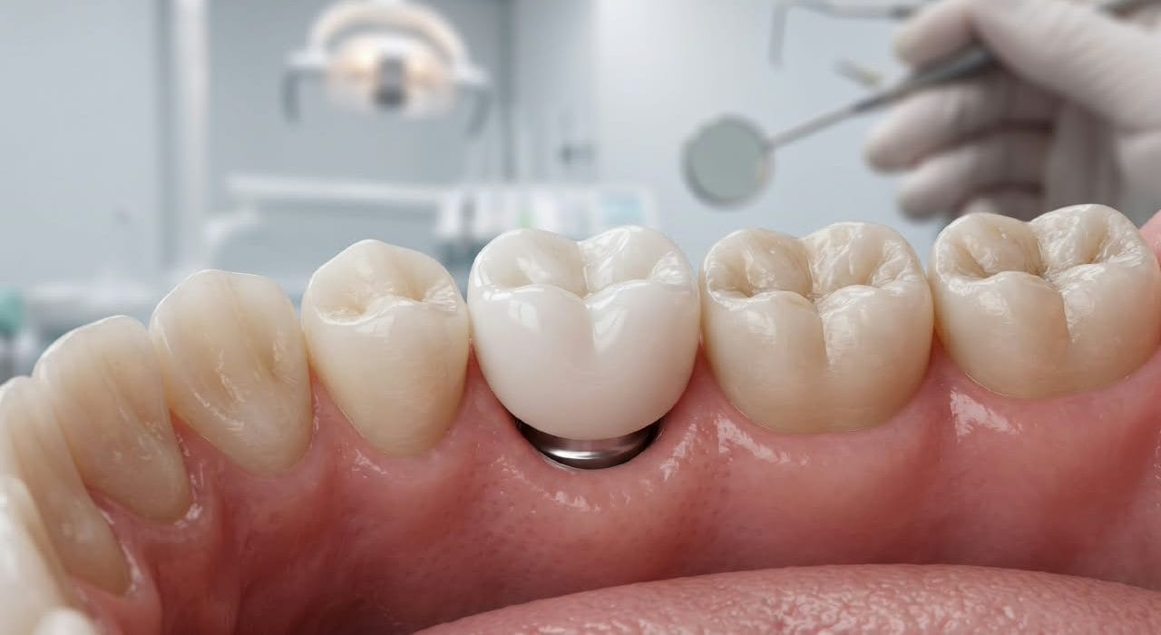 Bruxzir implant crown